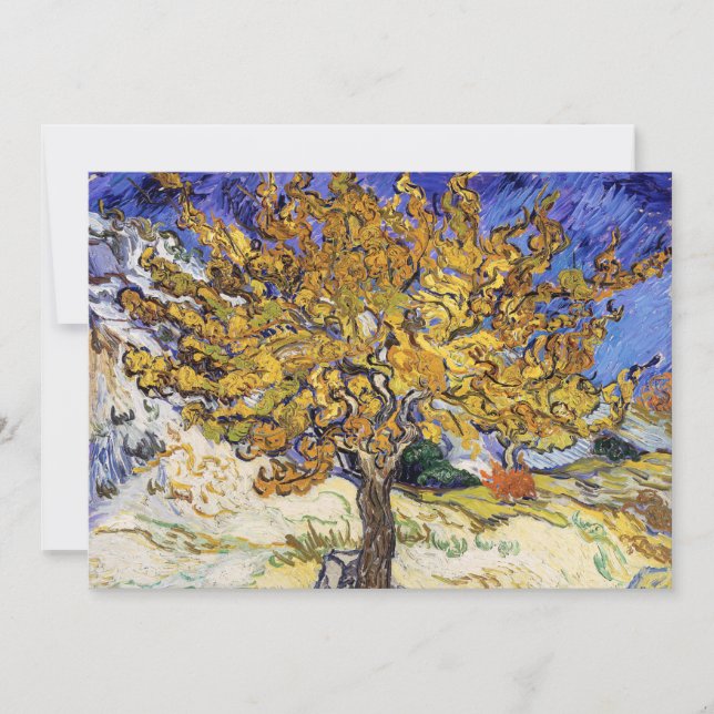 Vincent van Gogh - Mörbärsträdet Inbjudningar (Framsida)
