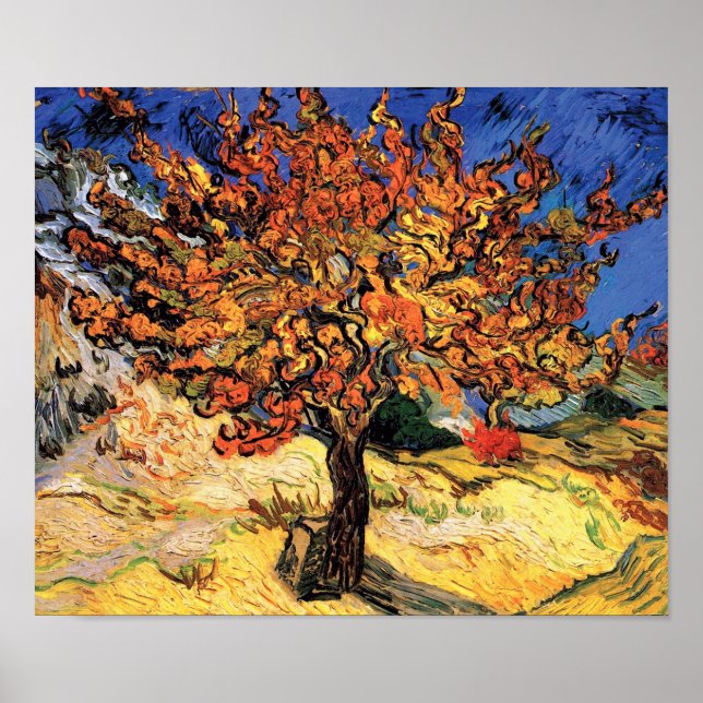 Vincent Van Gogh - Mörbärsträdet konstverk Poster (Framsidan)
