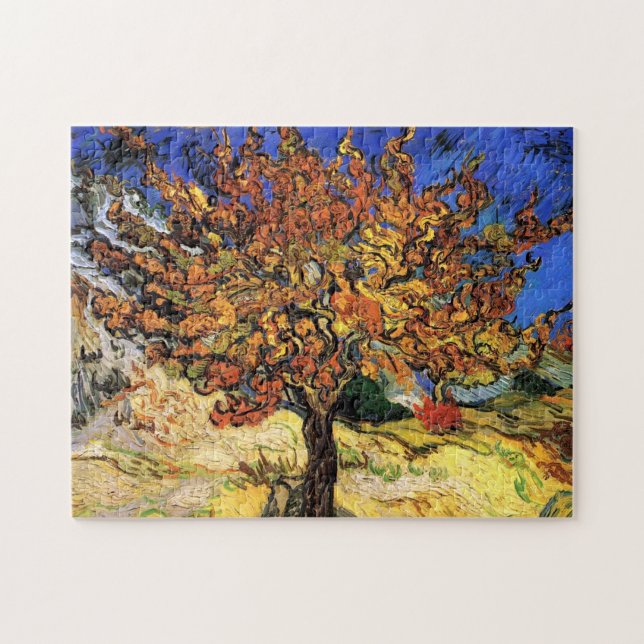 Vincent Van Gogh - Mörbärsträdet Konstverk Pussel (Horisontell)