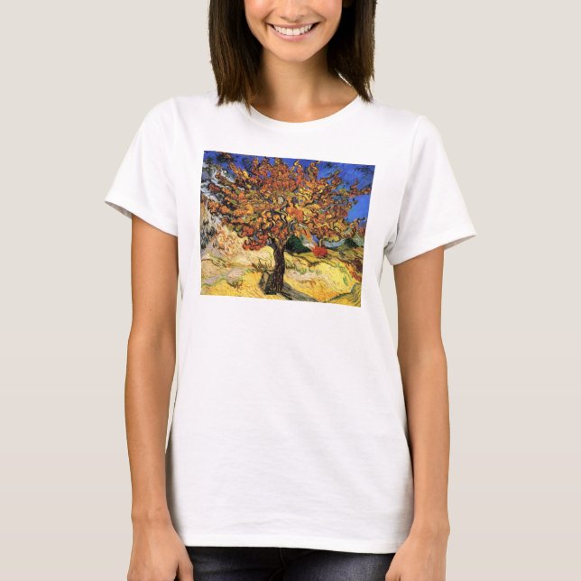 Vincent Van Gogh - Mörbärsträdet Konstverk T-shirt (Framsida)