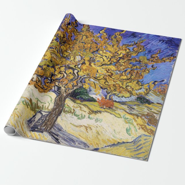Vincent van Gogh - Mörbärsträdet Presentpapper (Utrullad)