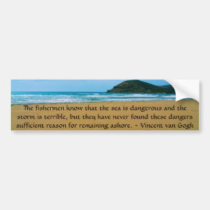Vincent Van Gogh motivational citationstecken Bildekal