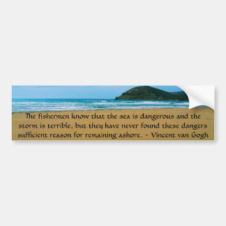 Vincent Van Gogh motivational citationstecken Bildekal