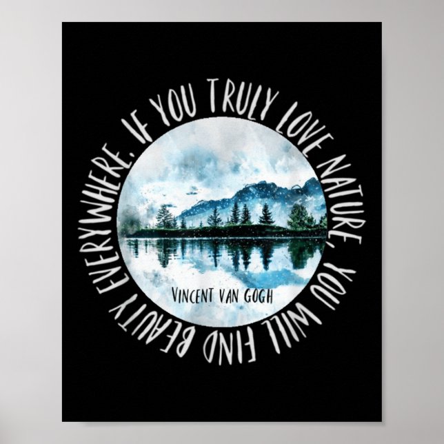 Vincent Van Gogh Motivational Inspirational Nature Poster (Framsidan)