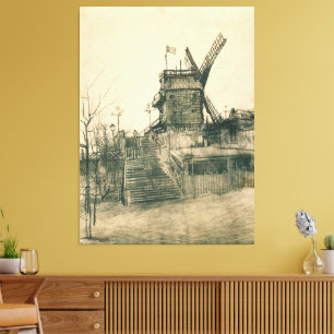 Vincent van Gogh - Moulin de la Galette Canvastryck