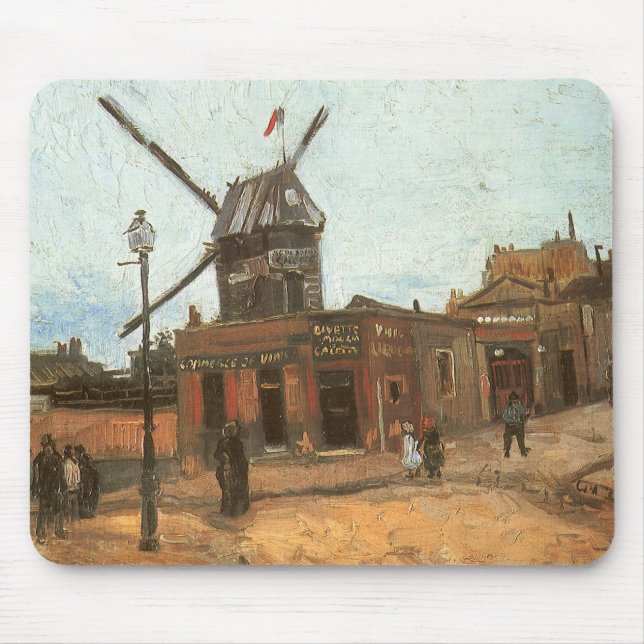 Vincent van Gogh - Moulin de la Galette, Kvarn Musmatta (Framsidan)