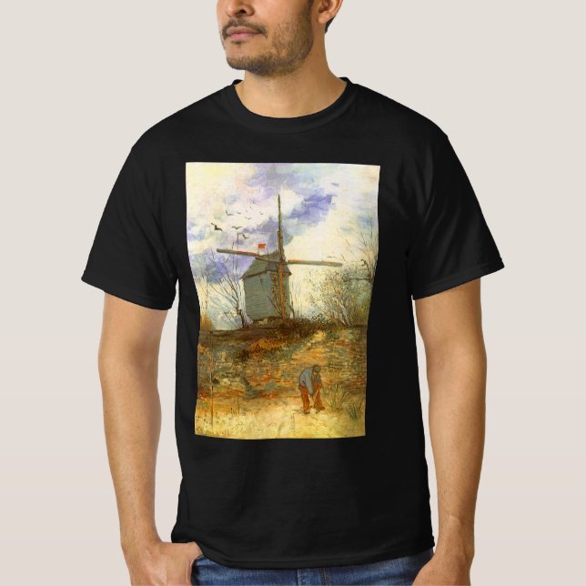 Vincent van Gogh - Moulin de la Galette, Kvarn Tee (Framsida)