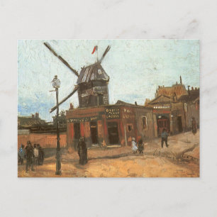 Vincent van Gogh - Moulin de la Galette, Kvarn Vykort