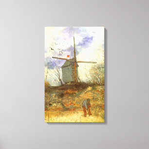 Vincent van Gogh - Moulin de la Galette, Väderkvar Canvastryck