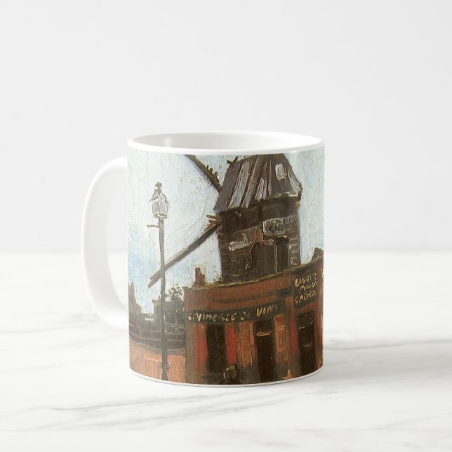 Vincent van Gogh - Moulin de la Galette, Väderkvar Kaffemugg (Framsida vänster)