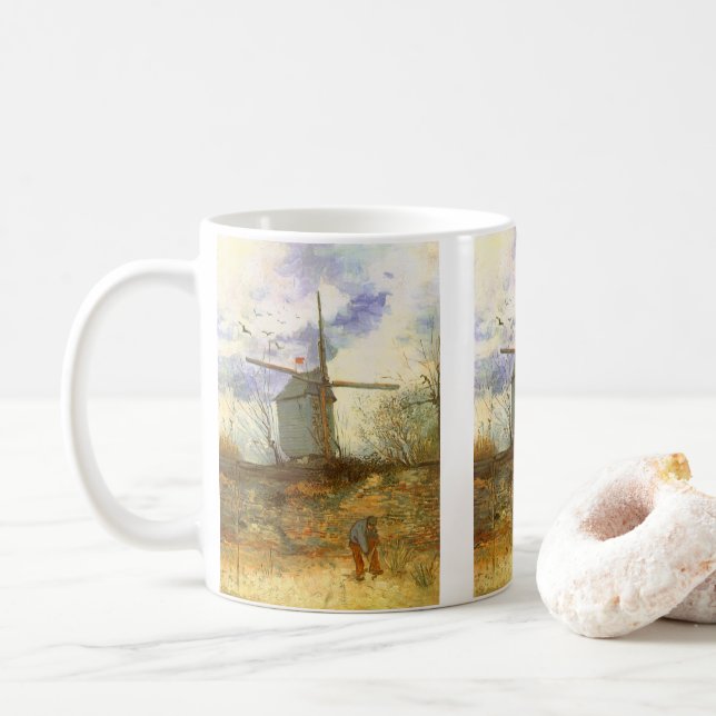 Vincent van Gogh - Moulin de la Galette, Väderkvar Kaffemugg (Med munk)