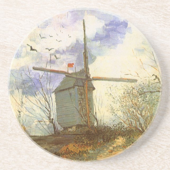 Vincent van Gogh - Moulin de la Galette, Väderkvar Underlägg Sandsten (Framsidan)