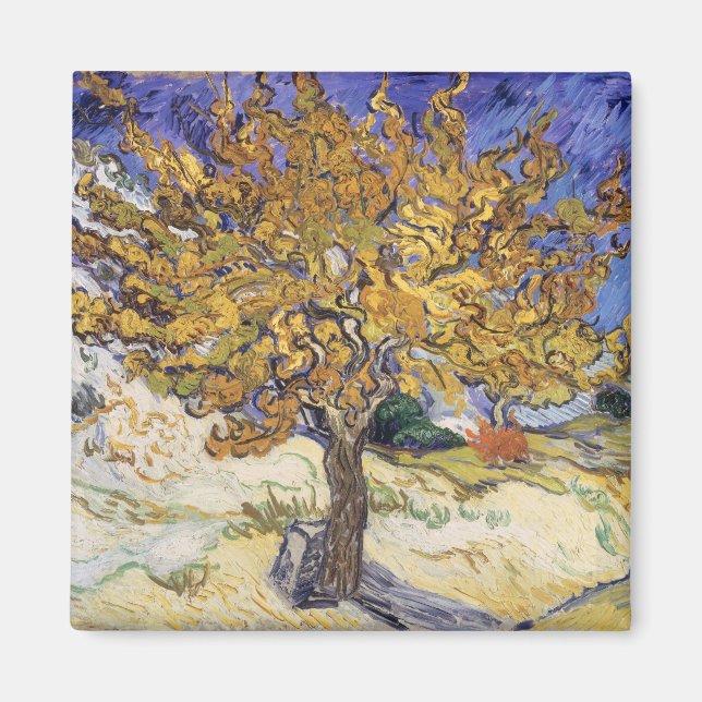 Vincent van Gogh | Mulberry Träd, 1889 Magnet (Framsidan)