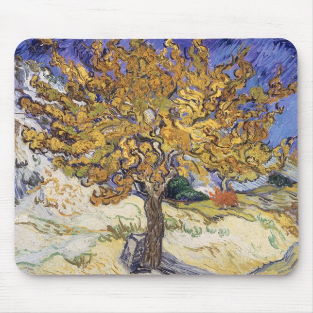 Vincent van Gogh| Mulberry Träd, 1889 Musmatta (Framsidan)