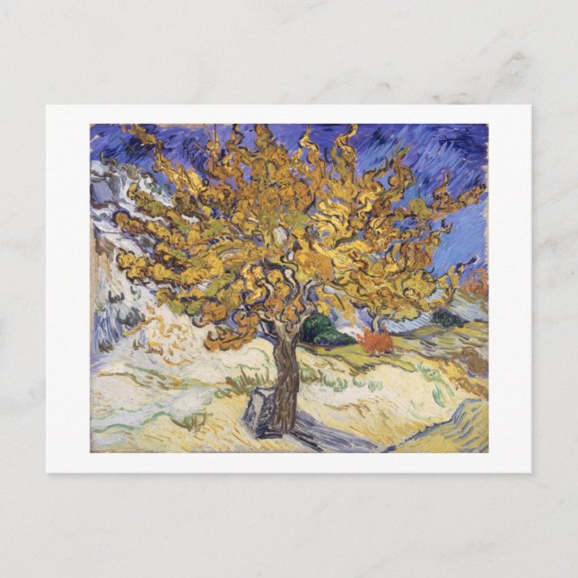 Vincent van Gogh | Mulberry Träd, 1889 Vykort (Framsida)