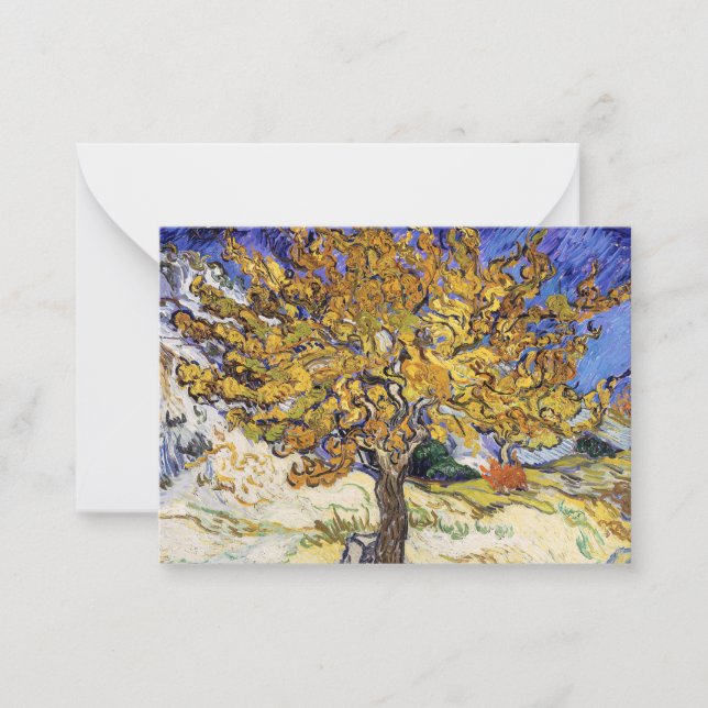 Vincent van Gogh - Mulberry Träd Anteckningskort (Framsida)