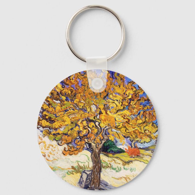 Vincent Van Gogh Mulberry Träd Fine Art Nyckelring (Framsida)