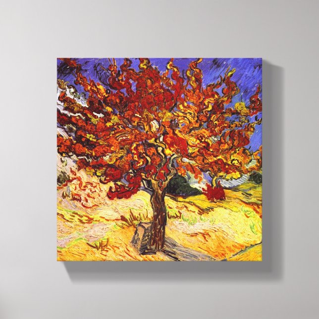 Vincent Van Gogh Mulberry Träd Fine Art Painting Canvastryck (Framsida)