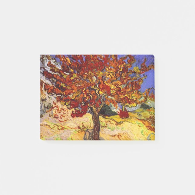 Vincent Van Gogh Mulberry Träd Fine Art Painting Post-it Block (Framsida)