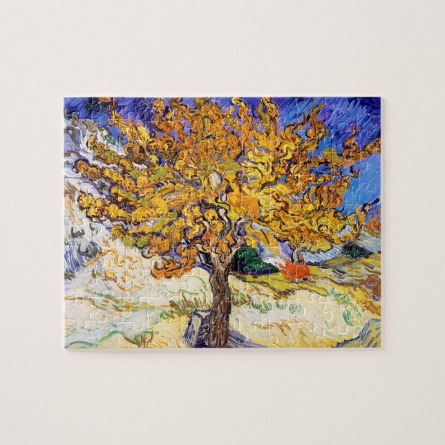Vincent Van Gogh Mulberry Träd Fine Art Pussel (Horisontell)