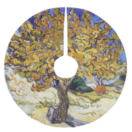 Vincent van Gogh - Mulberry Träd Julgransmatta Borstad Polyester