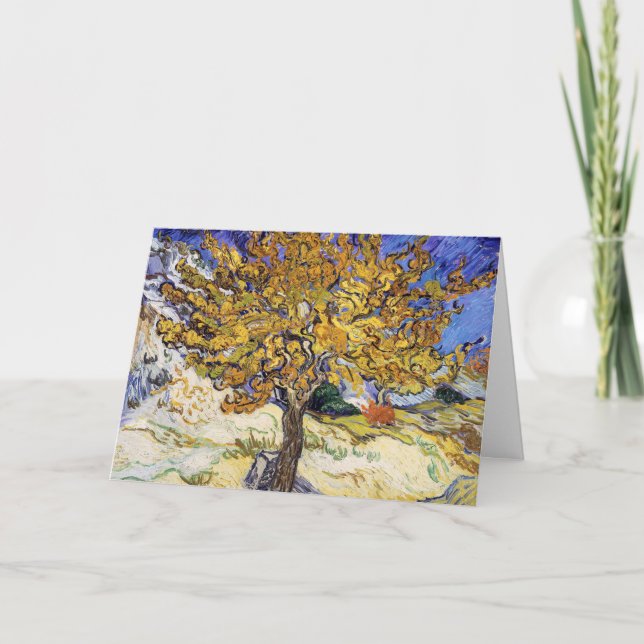 Vincent van Gogh - Mulberry Träd Kort (Framsida)