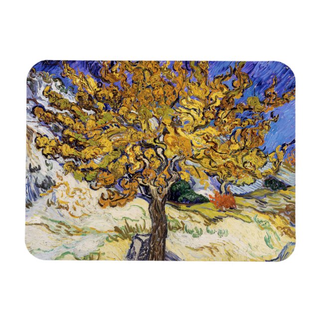 Vincent van Gogh - Mulberry Träd Magnet (Horisontell)
