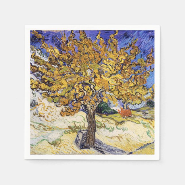 Vincent van Gogh - Mulberry Träd Pappersservett (Framsidan)