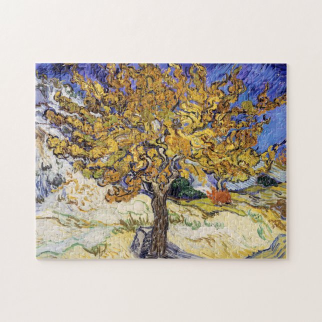 Vincent van Gogh - Mulberry Träd Pussel (Horisontell)