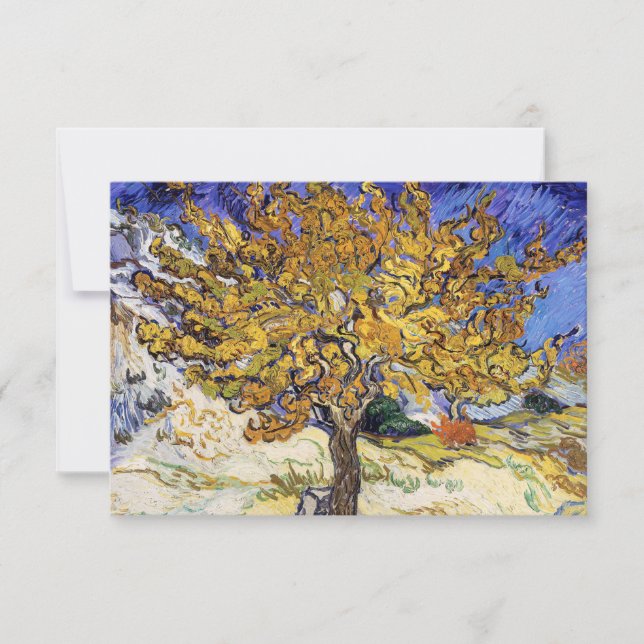 Vincent van Gogh - Mulberry Träd Tack Kort (Framsida)