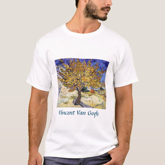 Vincent van Gogh - Mulberry Treet-shirt T Shirt (Framsida)