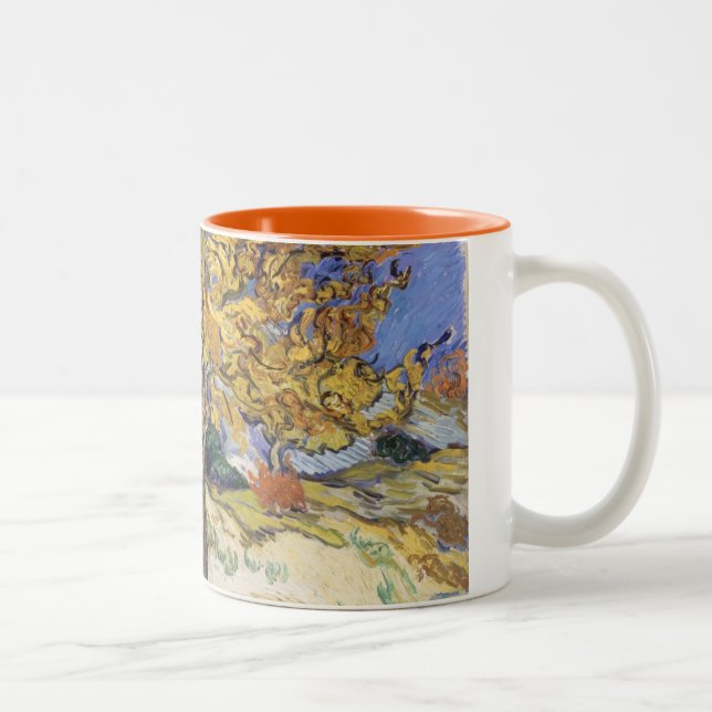 Vincent Van Gogh | mullbärsträdträd, 1889 Två-Tonad Mugg (Höger)
