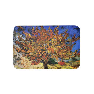 Vincent Van Gogh - Mullebärsträdet Fine Art Badrumsmatta