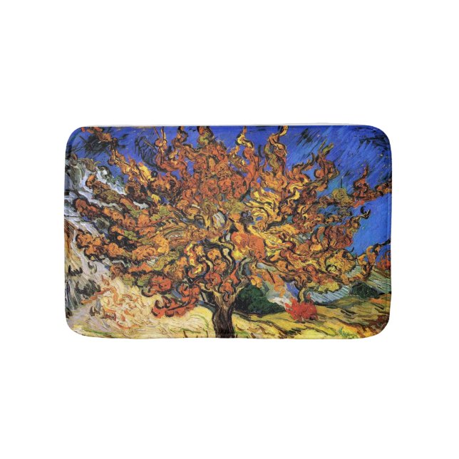 Vincent Van Gogh - Mullebärsträdet Fine Art Badrumsmatta (Framsidan)