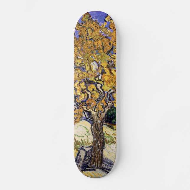 Vincent van Gogh - Mullebärsträdet Mini Skateboard Bräda 18,5 Cm (Framsida)