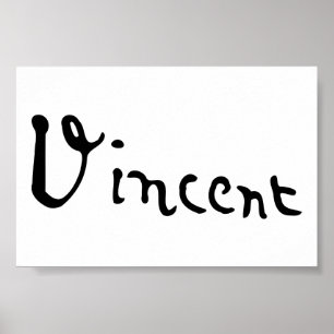 Vincent Van Gogh Namnteckning Poster