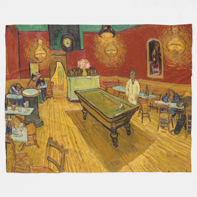 Vincent van Gogh - Nattcafé Fleecefilt (Framsidan (Horisontell))