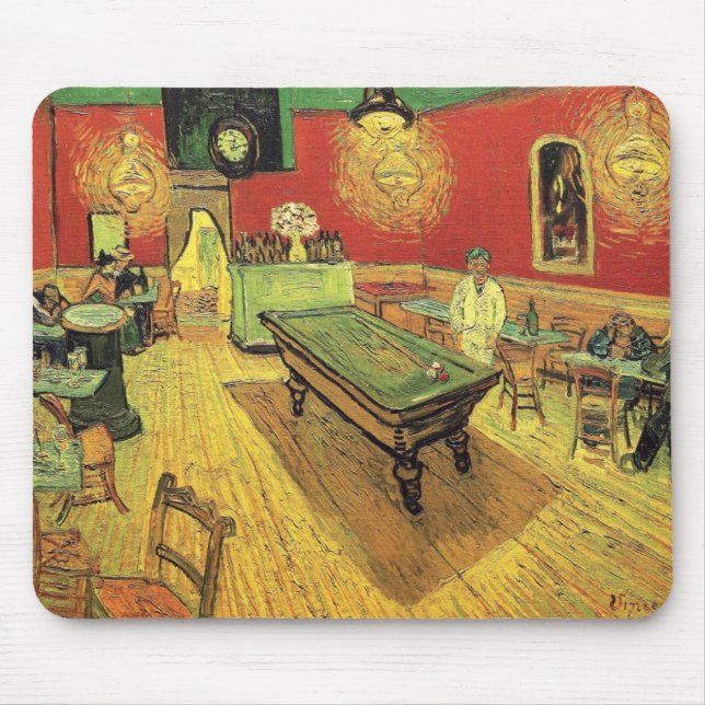 Vincent Van Gogh - Nattkafé Konstverk Musmatta (Framsidan)