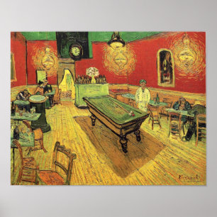 Vincent Van Gogh - Nattkafé Konstverk Poster