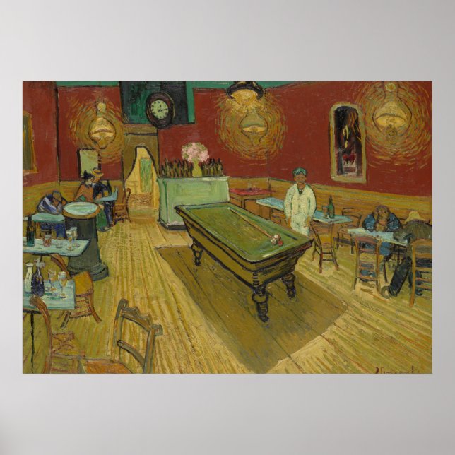 VINCENT VAN GOGH- Nattkaféet 1888 Poster (Framsidan)