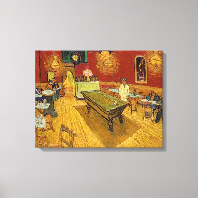 Vincent van Gogh - Nattkaféet Canvastryck (Framsida)
