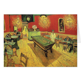 Vincent Van Gogh - Nattkaféet Fine Art Hälsningskort
