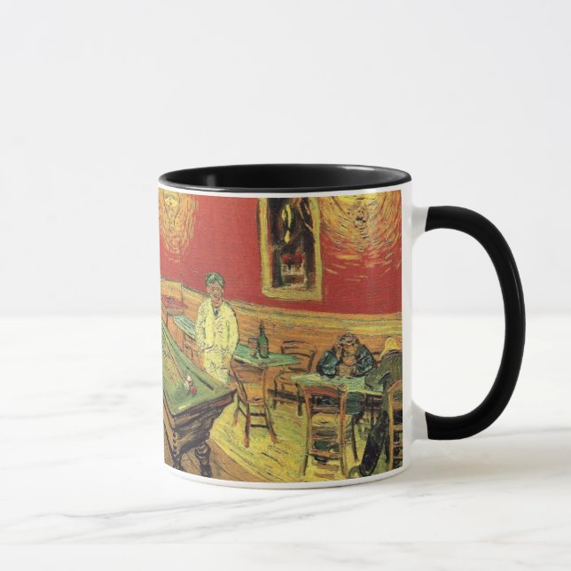Vincent Van Gogh - Nattkaféet Fine Art Mugg (Höger)