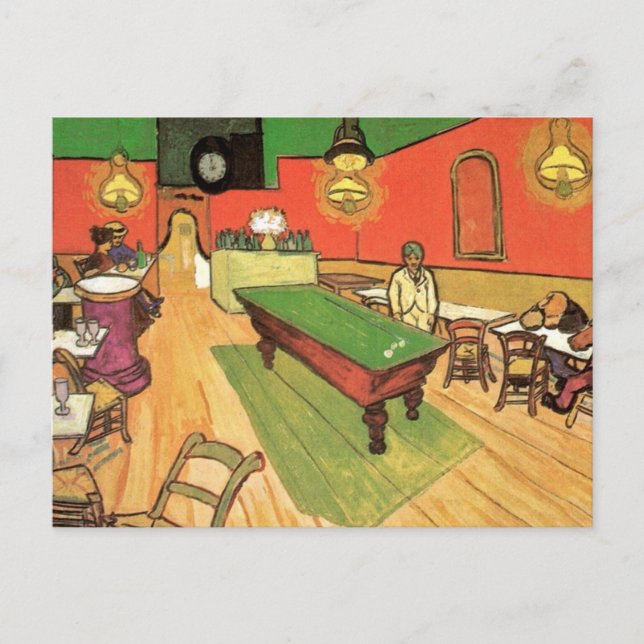Vincent Van Gogh - Nattkaféet i Arles Vykort (Framsida)