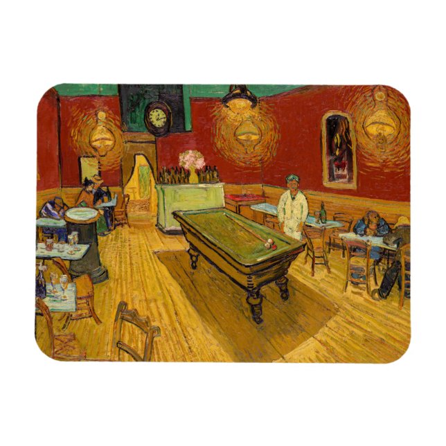 Vincent van Gogh - Nattkaféet Magnet (Horisontell)
