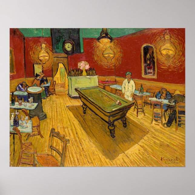 Vincent van Gogh - Nattkaféet Poster (Framsidan)