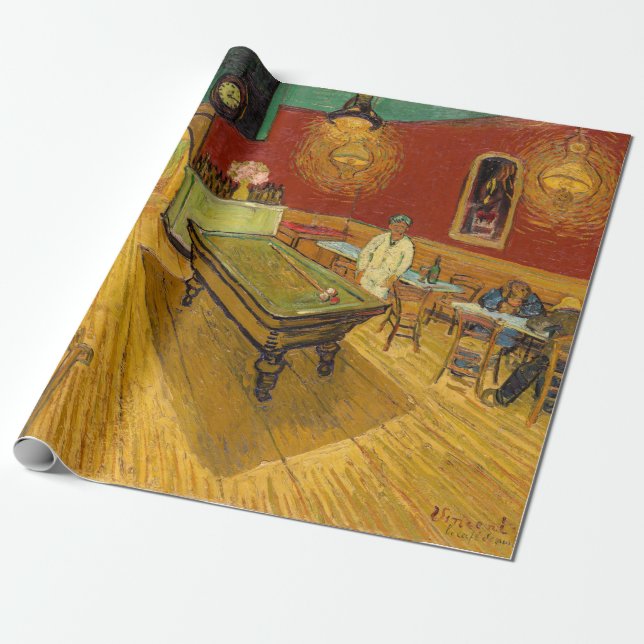 Vincent van Gogh - Nattkaféet Presentpapper (Utrullad)
