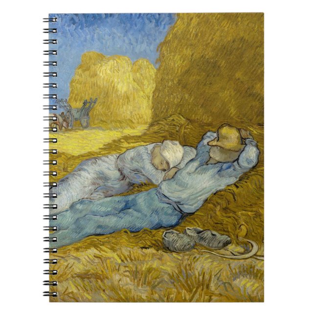 Vincent Van Gogh - Noon, rest från arbetet / Siest Anteckningsbok (Framsidan)