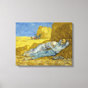 Vincent Van Gogh - Noon, rest från arbetet / Siest Canvastryck