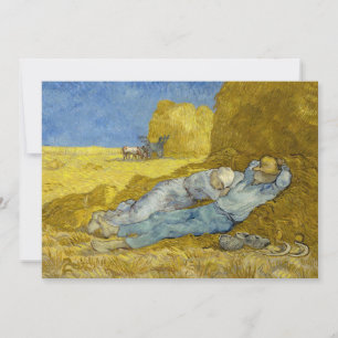 Vincent Van Gogh - Noon, rest från arbetet / Siest Inbjudningar